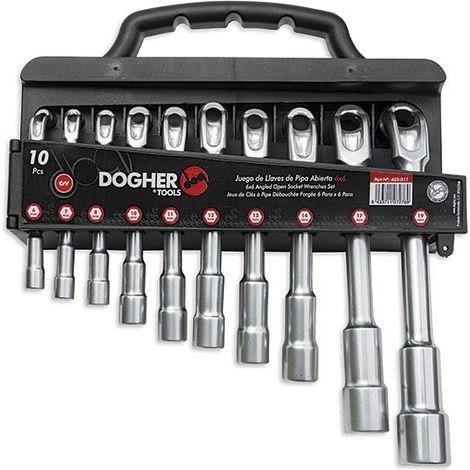 Set mit 10 offenen Rohrzangen 6-19  DOGHER 462-011