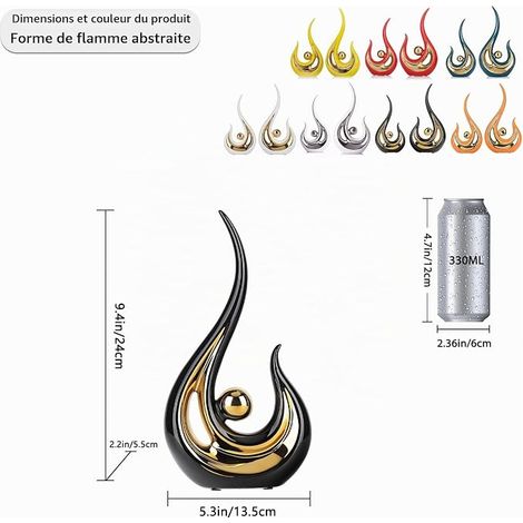 Home Decor Accent Modern Mid-Century Style Centerpiece, Office Art Collections, Ceramic Statues For Romantic Decoration, For Living Room And Entryway (1/4)