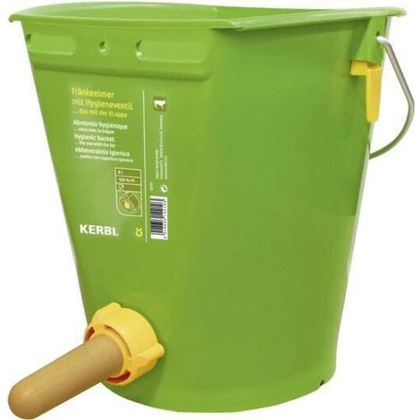 Cubo con v谩lvula higi茅nica KERBL VV14210
