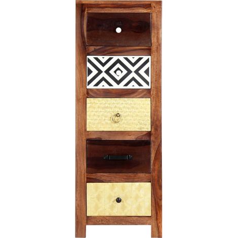 Maison Exclusive - Credenza 40x30x110 cm in Legno Massello di Acacia (1/5)
