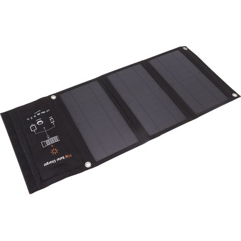 21W Portable Pliable Panneau Solaire Kit Chargeur Solaire Usb Sortie pour Batteries Centrale Rv Camping Remorque Alimentation De Secours