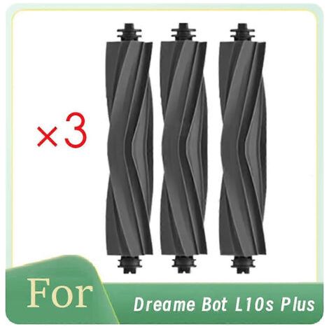 Lot de 3 brosses principales pour aspirateur robot Dreame Bot L10s Plus - Accessoires ultra-r��sistants
