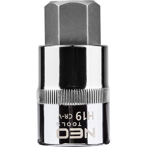 Embout hexagonal NEO 1/2" H19 - Acier au chrome vanadium durable (1/2)