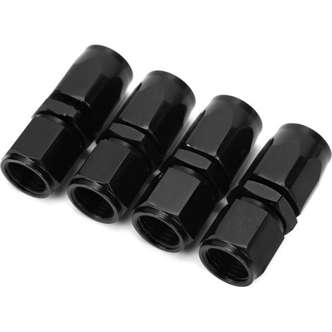 Adaptateur de raccord d'extrémité de tuyau pivotant universel droit AN6 – 6AN, 4 pièces, Surface de polissage