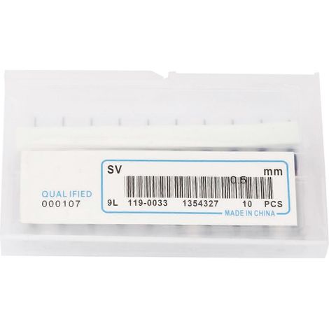 10 fraises coniques en carbure de tungstène, revêtues de bleu, pour machines de gravure de circuits imprimés (0,5 mm) (1/4)
