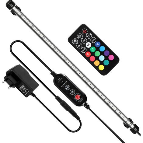Lampe Aquarium LED, RGB avec télécommande sans fil Étanche LED Lumière Aquarium D'éclairage-112.5cm (1/5)