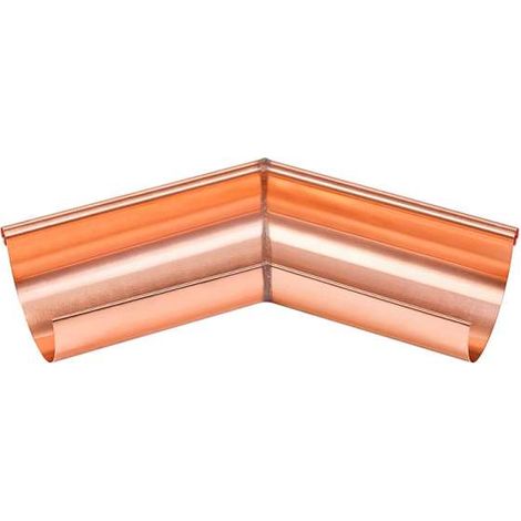GRÖMO Kupfer Rinnenwinkel 135° CU halbrund gelötet Außeneck 333, 61483 (1/2)