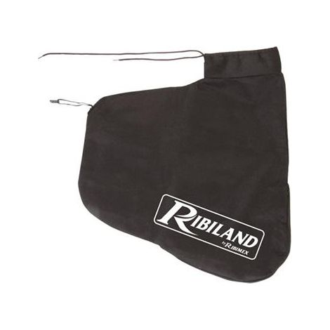 Ribimex – Sac de récupération 50L pour aspirateur souffleur – Ouverture élastique universelle – Évacuation ventrale avec zip – Attache pour sangle