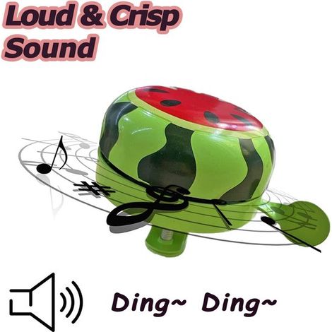 Timbre para bicicleta,Timbre ajustable para bicicleta,Accesorios para bicicleta,Bocina de bicicleta,65 cm,Rojo y verde (1/4)