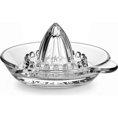 Presse Agrumes Manuel Citron Lime Orange en Verre Transparent Lavable au Lave-Vaisselle