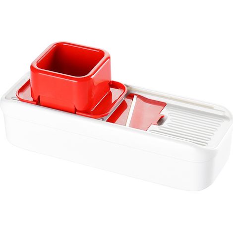 Mandoline manuelle pour légumes - Outil de cuisine ROUGE (1/5)