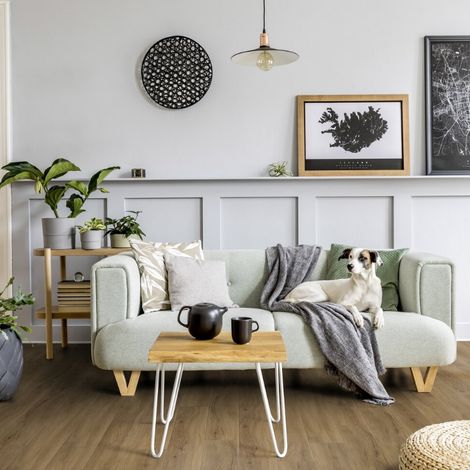Lame de sol PVC clipsable effet bois poppy honey GERFLOR - 2.10 m² (1/4)
