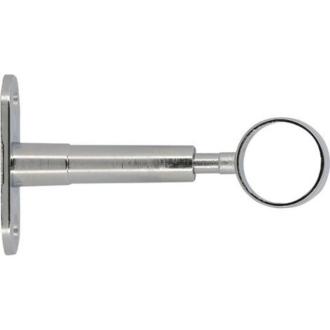 Soporte de vestidor ajustable de 19 mm, de metal cromado, 60/90 mm - Mobois