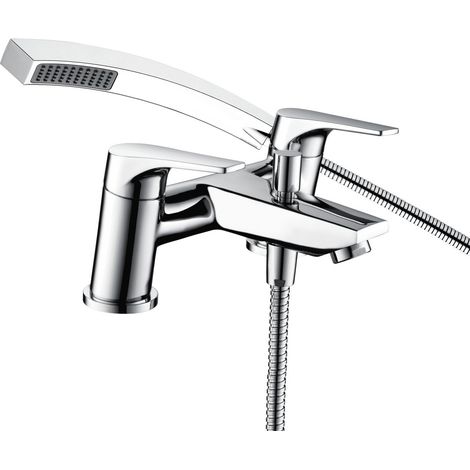 Bristan Vantage Bath Shower Mixer Tap Pillar Mounted - Chrome (1/2)