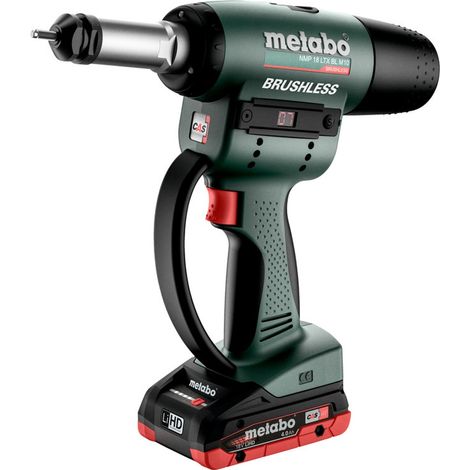 Metabo Akku-Nietmutternpistole NMP 18 LTX BL M10, metaBOX 145 M, 18V 2x4Ah LiHD + ASC 55 (1/5)