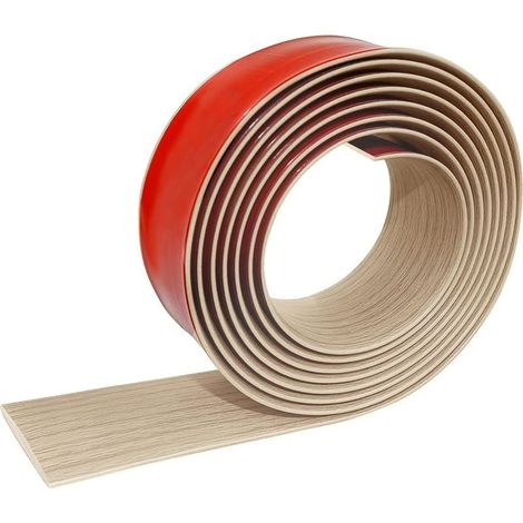 1 Barre de Seuil Autoadhésive 400x5cm, Transition Sol PVC, Pour Bois et Carrelage, Finition Érable (1/5)