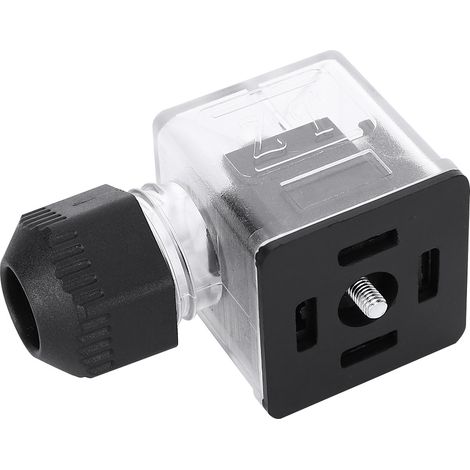 5 Stück Stecker wasserdicht staubdicht transparent mit Licht kabellos DC für Magnetventil (24V) (1/5)