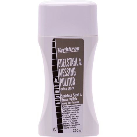Pulir acero inoxidable, limpiador, abrillantador metales, 250 ml, extra fuerte (1/5)