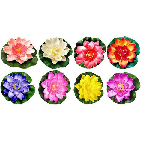 Les fleurs artificielles flottantes peuvent être utilisées pour décorer les jardins et les piscines. (1/5)