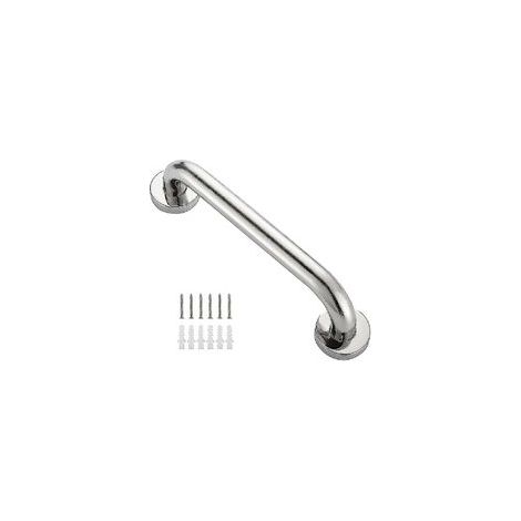 Maniglione di sicurezza in acciaio inox spesso 30 cm per vasca da bagno e tenda da doccia.