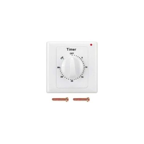 Pompe à minuterie AC 220 V, robuste, contrôle électronique, compte à rebours mécanique, prise, minuterie, interrupteur - 30 min - Crezuo (1/4)