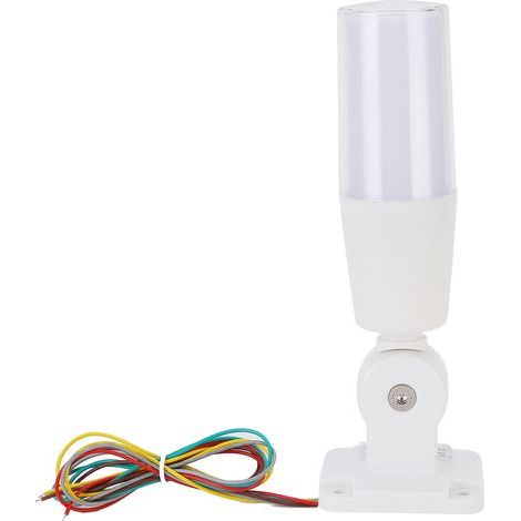 Dreifarbige Warnleuchte, um 180° drehbarer Lampenkopf, faltbar, flexibel, LED-Signal mit Notfallsummer (1/5)