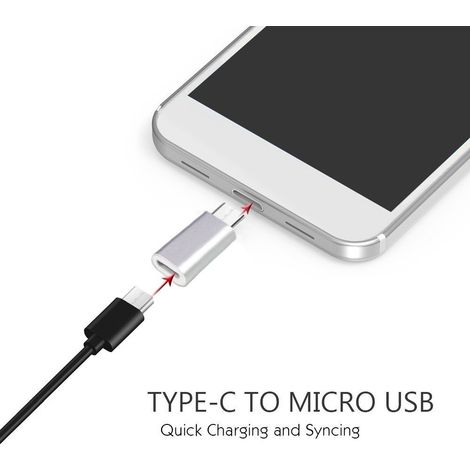 TrAdE Shop Traesio - Connettore Adattatore Convertitore Da Usb-c Tipo C Type-c A Micro Usb Microusb - (1/5)