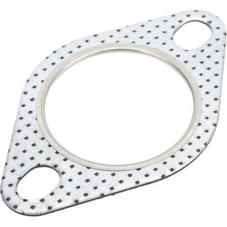 Joint de collecteur d'échappement 2 trous, 2 boulons, résistant à la chaleur, universel pour coudes turbo, sortie de pot et tuyaux décat, kit de 2 pièces (1/5)