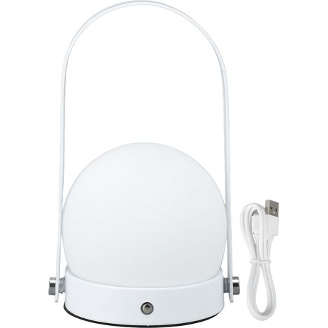 Lanterne LED portable, 3 températures de couleur, intensité variable, rechargeable, lampe de table pour chambre, intérieur et extérieur, blanche (1/5)