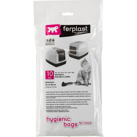 Ferplast FPI 5363 Sachets hygiéniques pour litières Maxi Bella. Variante FPI 5363 - Misure: 70 x h 40 cm - (1/3)