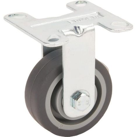 Roulettes pivotantes en acier galvanisé à platine de fixation TENTE 2478PJP050P41
