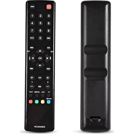 Télécommande - TCL - RC3000E02 - Noir - 21.5 cm - Simple (1/4)