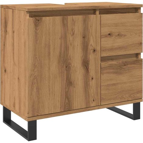 Maison Exclusive - Mueble de lavabo madera de ingeniería roble ar (1/5)