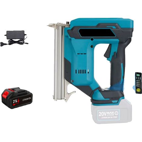 Pistolet à clous électrique, moteur sans balais, compatible avec batterie 18V, 1 ENSEMBLE DE BATTERIES (1/2)