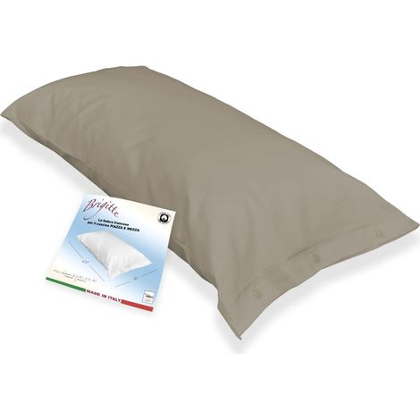 FEDERA BRIGITTE una piazza e mezza MISURA FRANCESE CLIC-CLAC cm. 50 X 120 Tortora