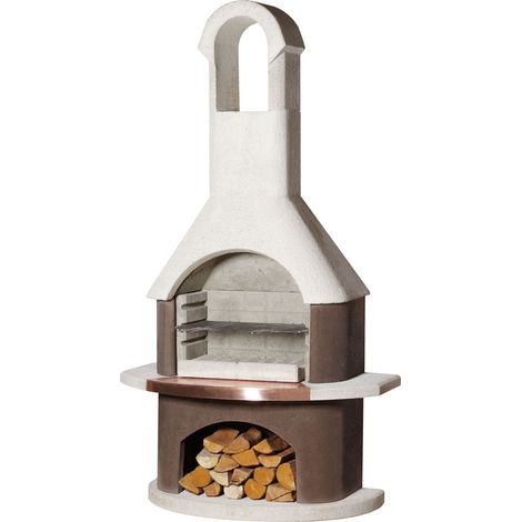 Buschbeck Gartenkamin St. Moritz BBQ Kohlegrill Holzgrill Grillkamin Grill (1/2)