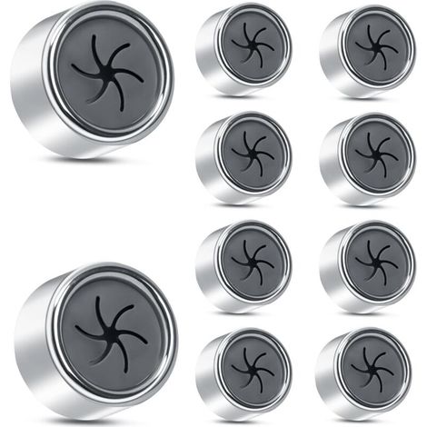 10 pezzi di portasciugamani autoadesivi, ganci per asciugamani da cucina senza foratura, ganci rotondi in ABS per asciugamani da bagno, ganci adesivi da parete per asciugamani (1/4)