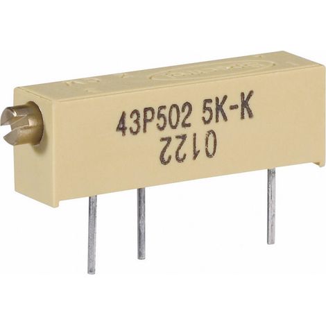 Vishay M43P502KB40 M43P502KB40 Spindeltrimmer 15-Gang linear 0.75 W 5 kΩ  5400 ° 1 St.