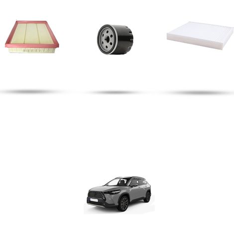 Kit tagliando 3 filtri compatibile con Toyota Corolla Cross 1.8 VVTI 103Kw Dal 2023 (1/5)