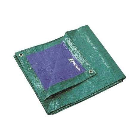 Ribiland – Bâche de protection polyéthylène 2x3m 140g/m² anti-UV et imperméable – Coins renforcés et œillets en aluminium – PRB14002X03 (1/5)