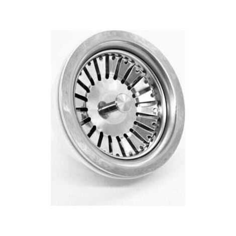 Crépine d'évier de cuisine, bouchon de crépine d'évier en acier inoxydable, remplacement des bouchons de vidange (diamètre: 84 mm) (1/4)