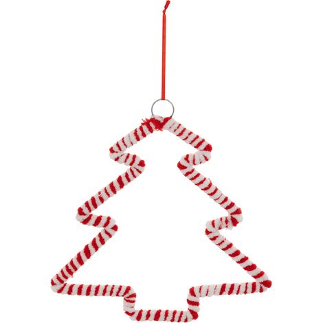 Suspension de Noël Sapin Sucre Orge en métal H 21 cm - Feeric Christmas (1/2)