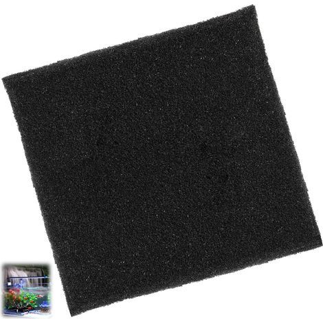 Aquarium Filter Foam, 50x50x2 cm, Nitrifying Filter Sponge, Activated Carbon, For Freshwater and Saltwater (1/5)