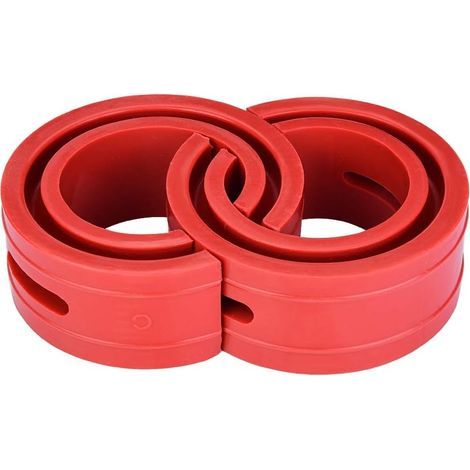Amortiguador de tope de resorte 2 piezas universal para coche, cojín de tope rojo, amortiguador de resorte tipo parachoques (C) (1/5)
