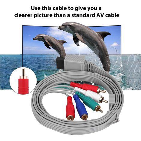 Câble Adaptateur Audio Vidéo Haute Définition pour Console Wii U (1/5)