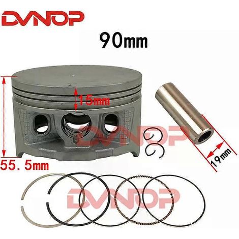 Kit piston et joint pour Honda Foreman 450 TRX450 S/ES/FE/FM 4x4 1998-2004 90 mm 450 cm³ 12100-HN0-A00 12191-HM7-013 (piston et segment) (1/5)