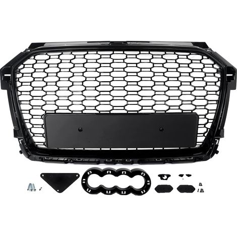 Grille de pare-chocs avant, design en nid d'abeille, remplacement direct, comme indiqué (1/2)