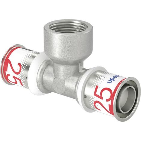 Pièce en T S-Sertir PLUS Uponor Ø25mm-DN20 (3/4")-Ø25mm Femelle (1/2)