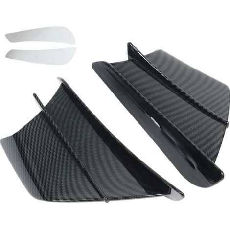 pair of carbon fiber motorcycle aerodynamic wings, side fairings, universal wings