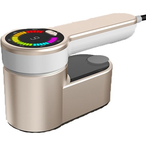 Fer à vapeur portable, mini fer à repasser portatif, fer électrique humide et sec - Norme européenne, jaune (1/5)